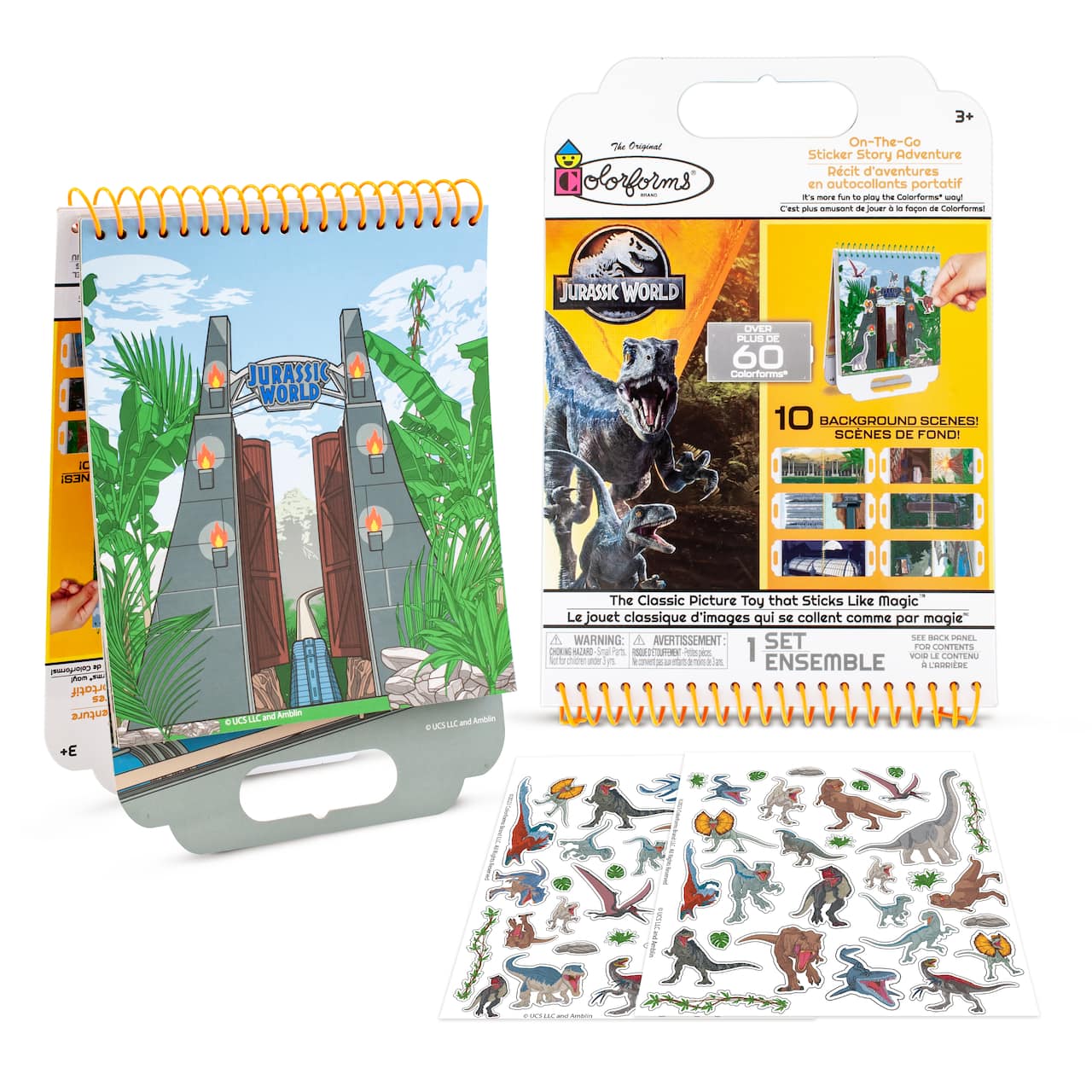 Colorforms&#xAE; Jurassic World On-The-Go Sticker Story Adventure
